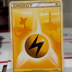 Pokémon Card - Electric Energy 118/123 Ampharos Heartgold & Sliver